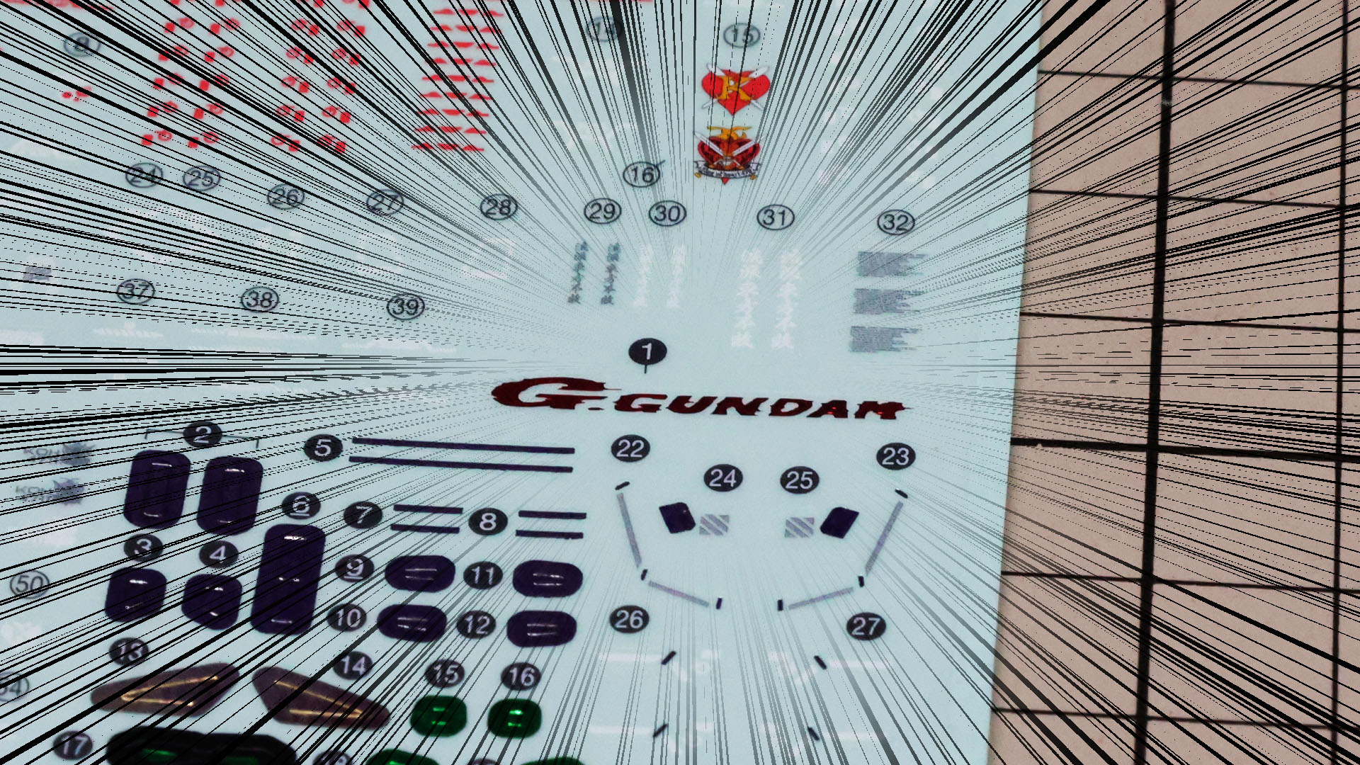 こ……これはっ！OPでビームソードに現れるG.GUNDAMの文字っ！うれしいっ！俺はぁーーー貼るっ！