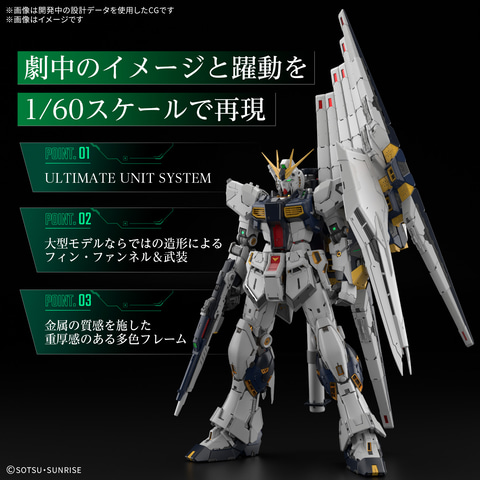 今日まで！ガンプラ　νガンダム PERFECT GRADE UNLEASHED 1/60 νガンダム | バンダイ ホビーサイト