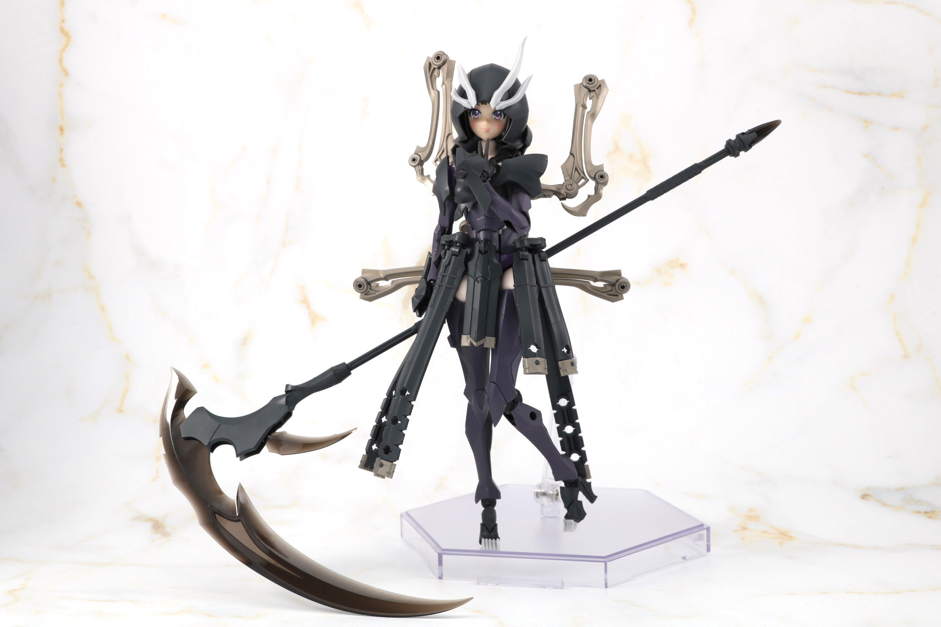 拡張スキンパーツを使用した「ネクロフェイス」。表情パーツには別売りの「創彩少女庭園 結城 まどか【桃桜高校・夏服】」に付属物を使用