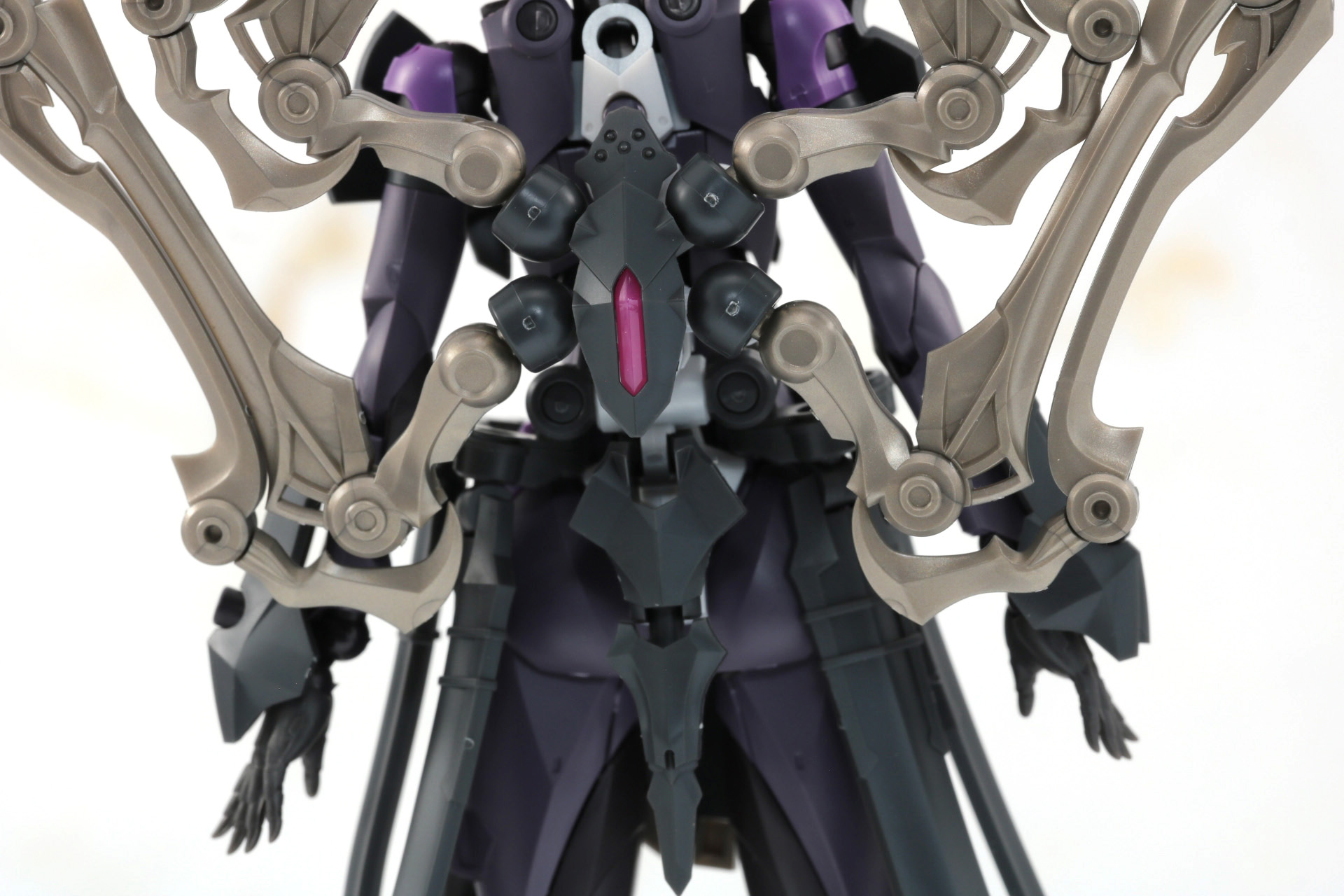 背部フレームには短い尻尾のような造形や複眼らしい造形も確認できる