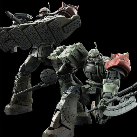 ガンプラ「HG ザクII F型 ソラリ機（復讐のレクイエム）」と「HG