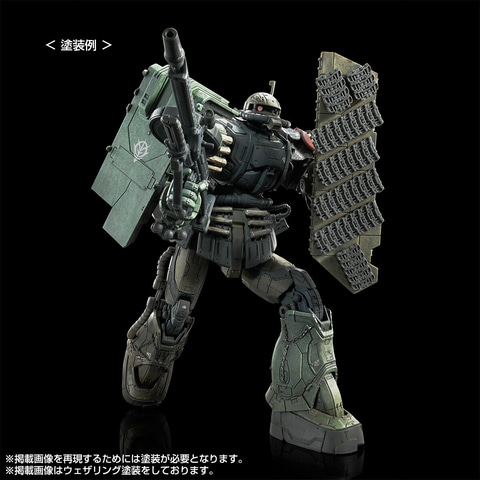 【ガンプラ塗装済　完成品】HG MS-06F ザクII 復讐のレクイエム HG 1/144 ザクII F型 ソラリ機 (復讐のレクイエム)｜バンダイ