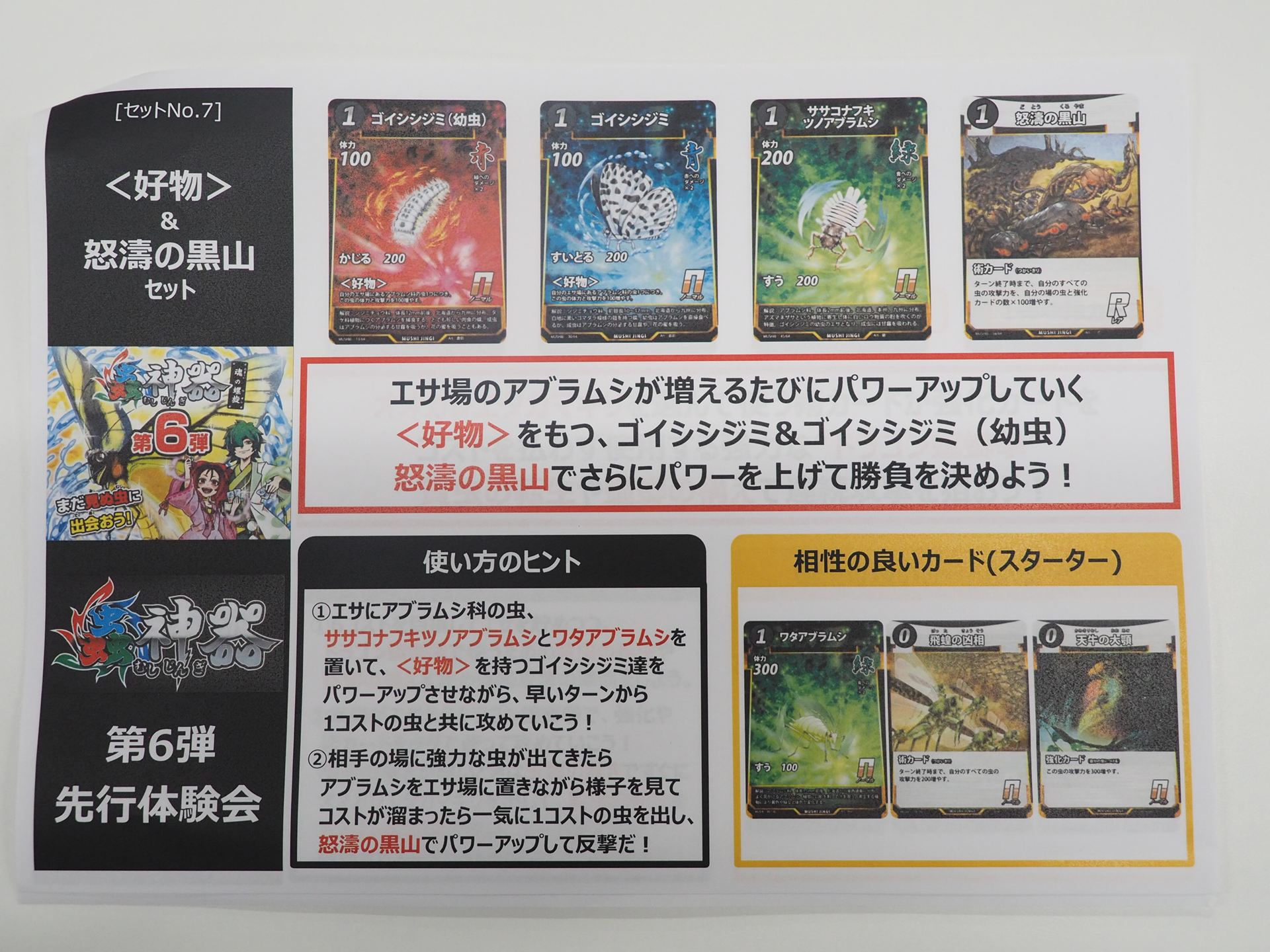 「＜好物＞＆怒濤の黒山」セットの解説書