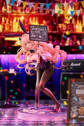 はにかみ彼女バニーカフェ　限定メタライズアート　ピロ水先生直筆サイン入り ピロ水氏のオリジナルコンテンツ「はにかみ彼女」より「鐘堂英