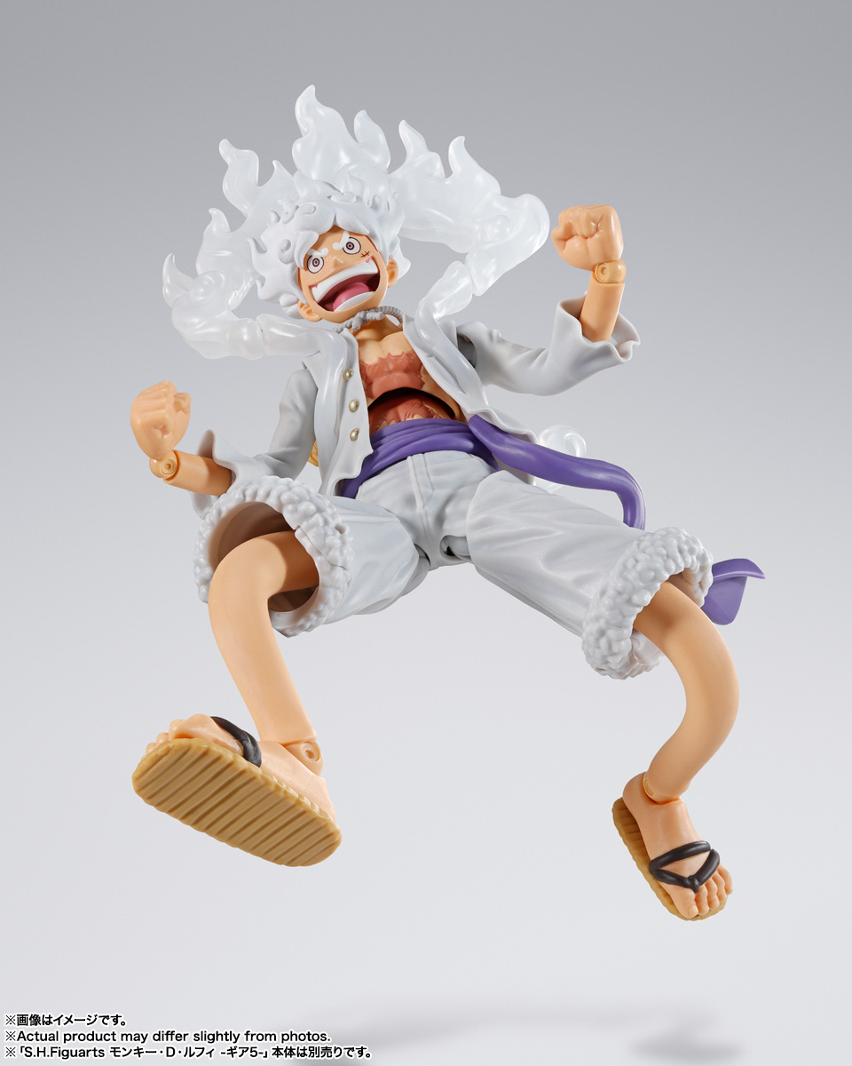 ボーナスパーツとして、別売りの「S.H.Figuarts モンキー・D・ルフィーギア5-」用の交換用表情パーツが付属する
