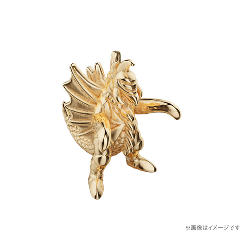 金色の木製彫刻 戦士とドラゴン 地球攻撃命令 ゴジラ対ガイガン」よりガイガンがK18イエロー