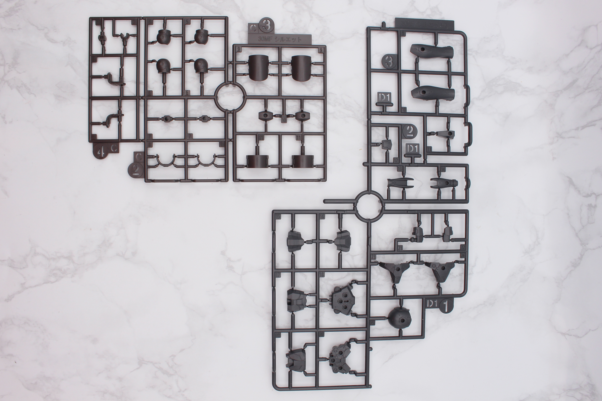 Cパーツ、D1パーツ