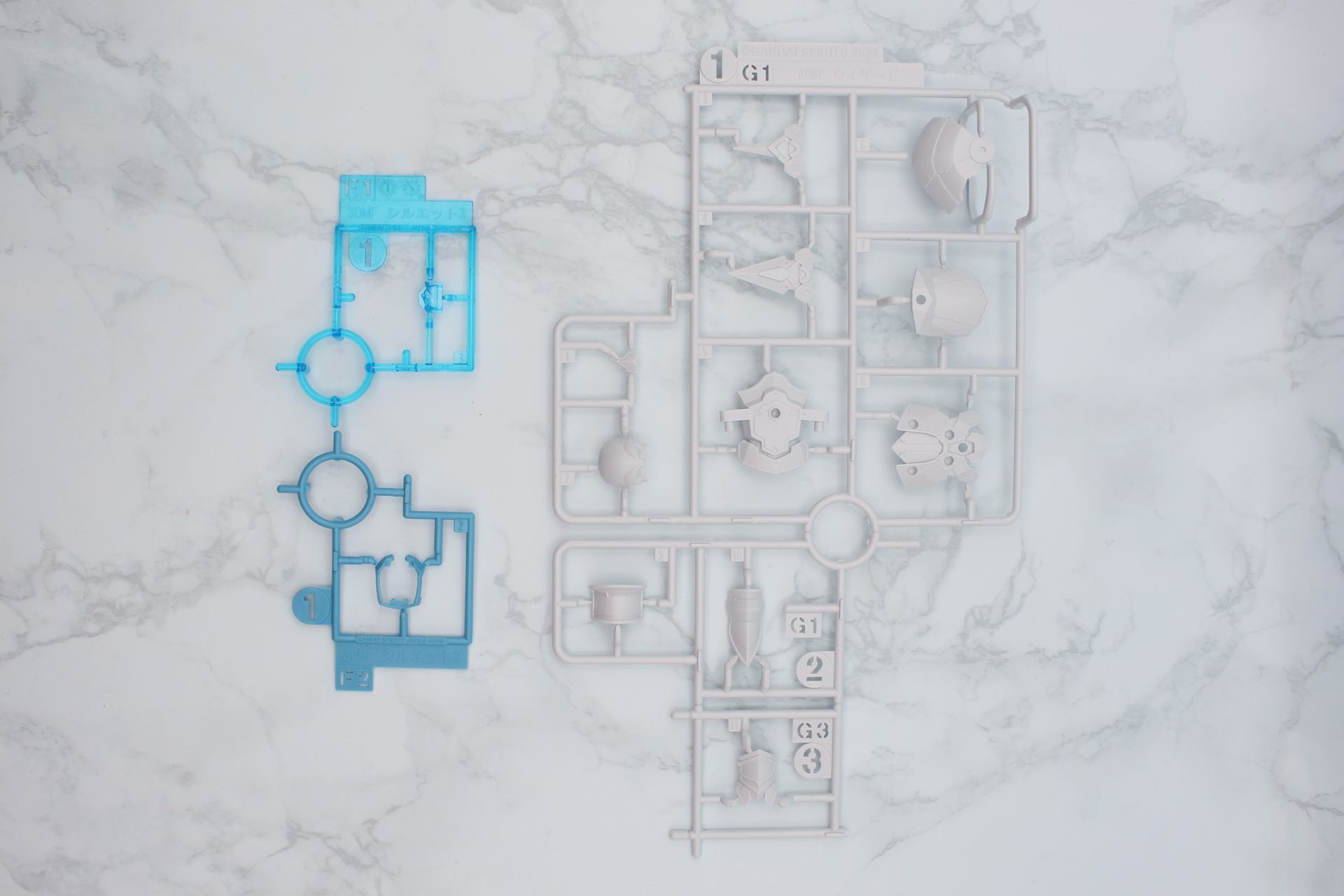 F1パーツ、F2パーツ、G1／G3パーツ