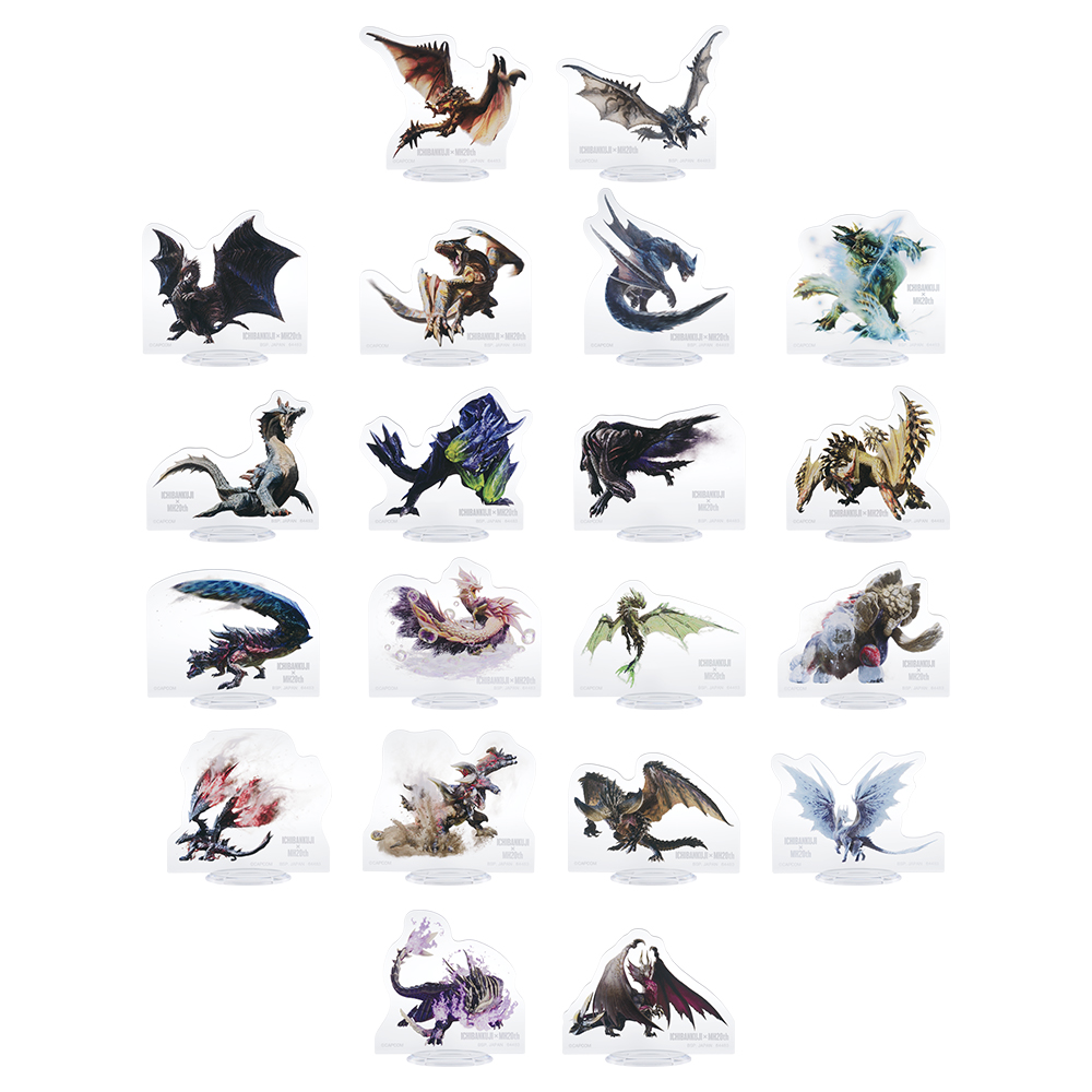 G賞：アクリルスタンド ～歴代メインモンスター～