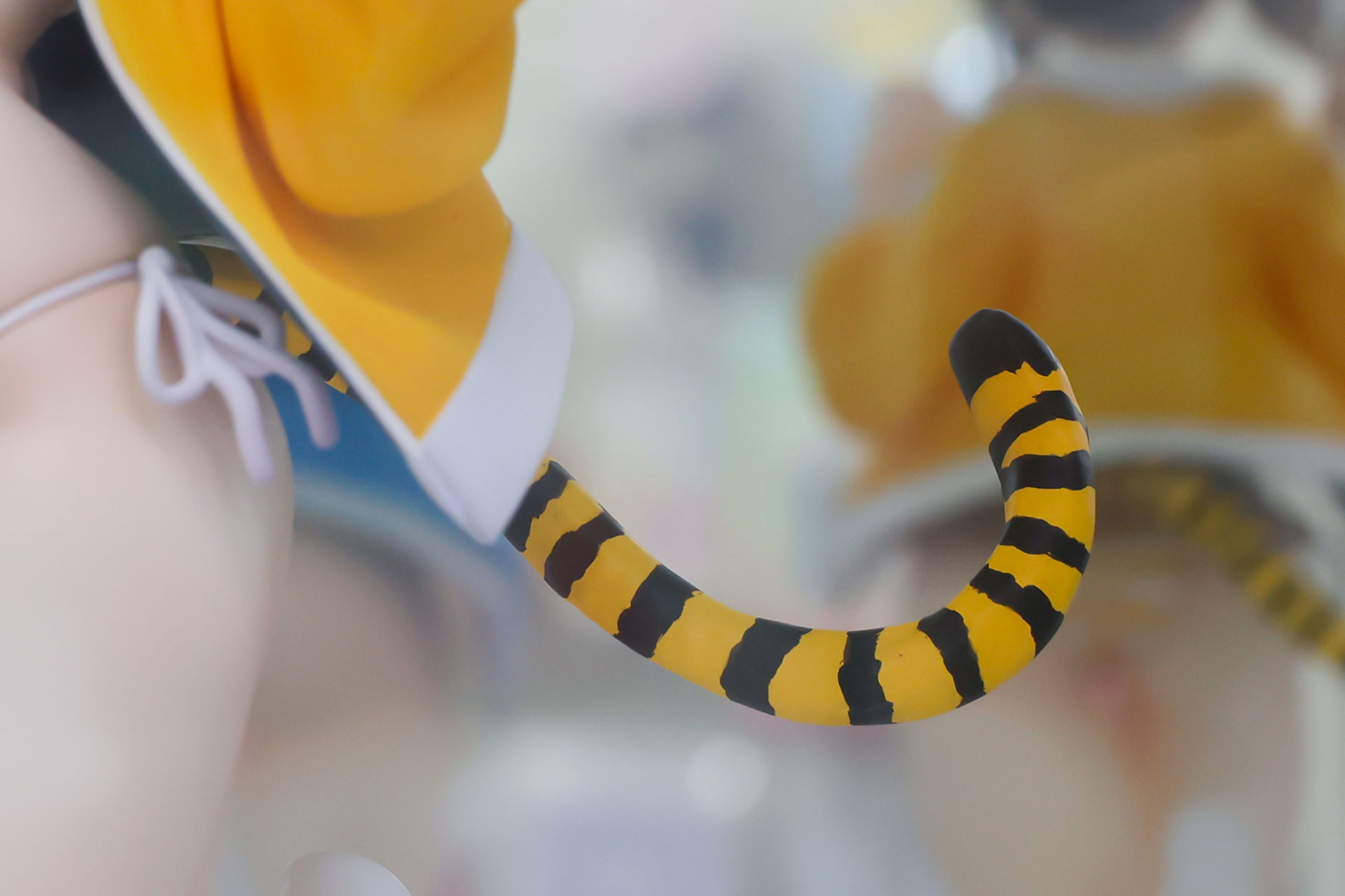 虎模様の尻尾が付いているところも可愛らしい