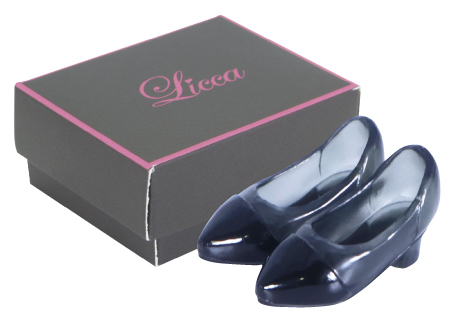 「クリアパンプス（ブラック）」