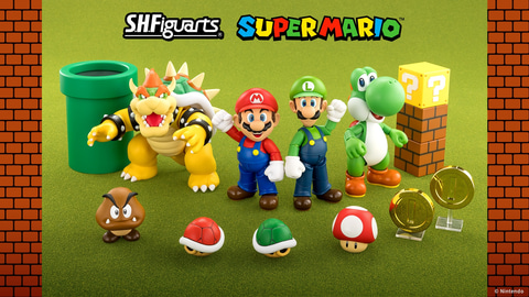 スーパーマリオ」のキャラクターたちが可動フィギュア「S.H.