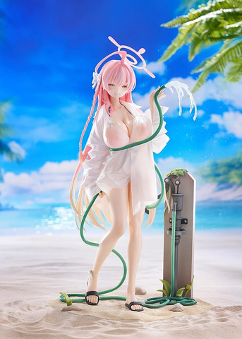 ブルアカ 浦和ハナコ 1/7フィギュア 制服&水着セット【新品未開封】 ブルーアーカイブ」より濡れたYシャツ姿がセクシーな「ハナコ