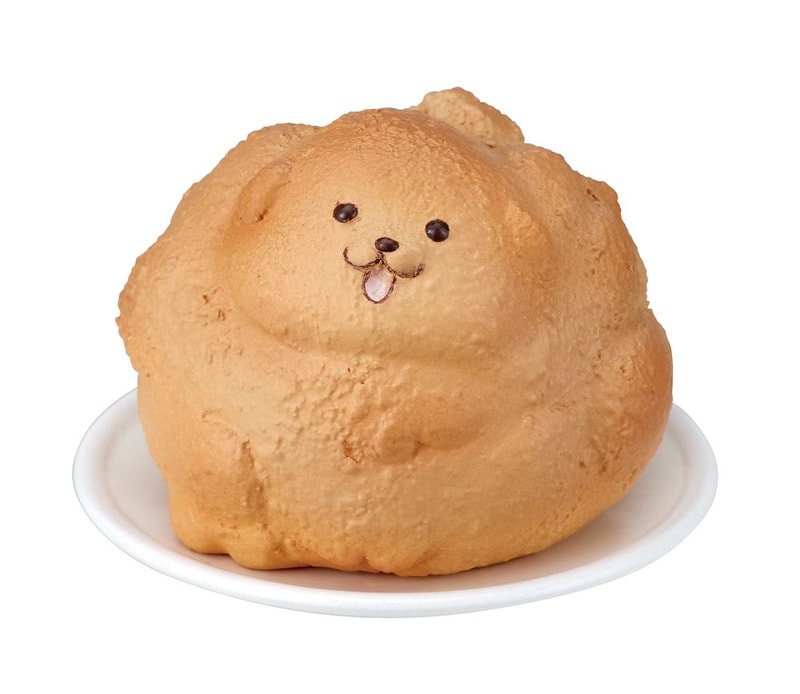 いぬモチーフのシュークリーム。ざくざくとした生地の食感としっとりとしたクリームの相性が抜群の一品。ついつい何個も食べちゃうサイズ