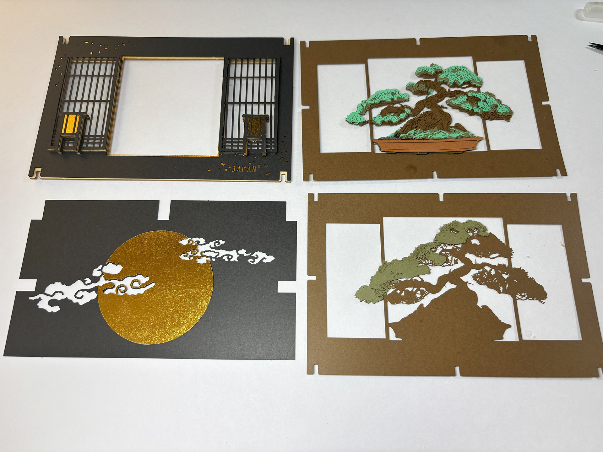 4つのレイヤーの完成