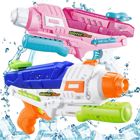 12時いいね数の数－100円値下げ 電動水鉄砲 2個セット おまけ付き Amazon | 水鉄砲 電動 ウォーターガン Skifry 水遊び おもちゃ