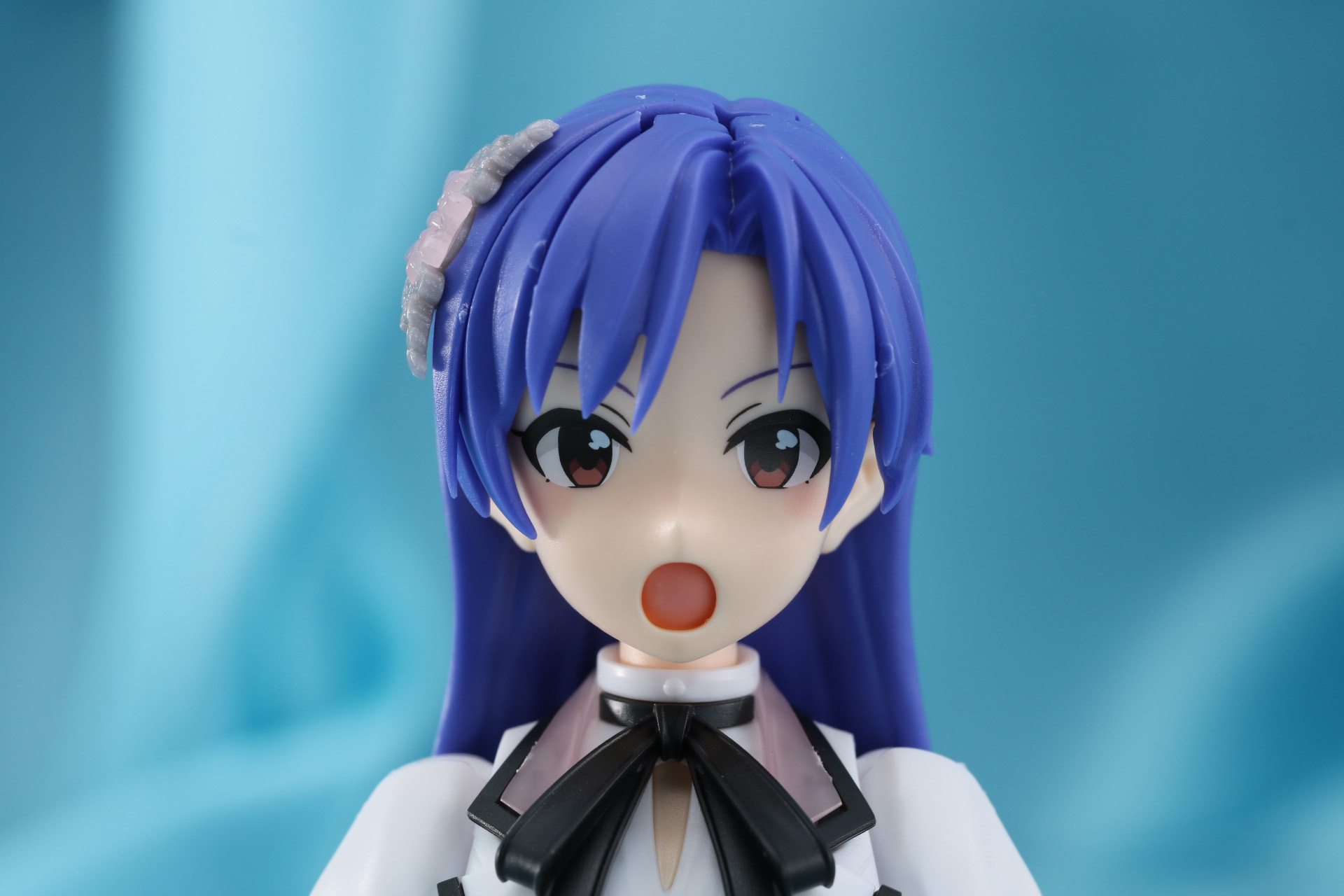 会場全体へ歌を届けるような力強く歌う表情