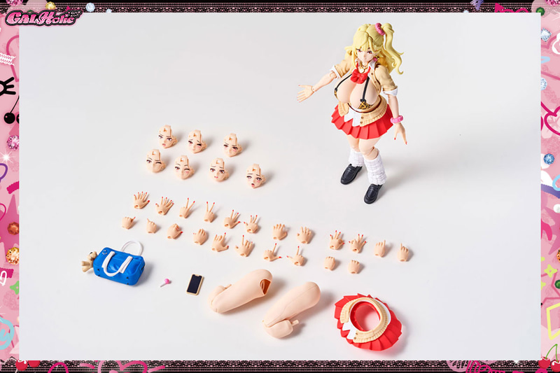 スマホ、スクールバッグ、キャンディーなどの小物も豊富で、“映えるギャル日常”を再現