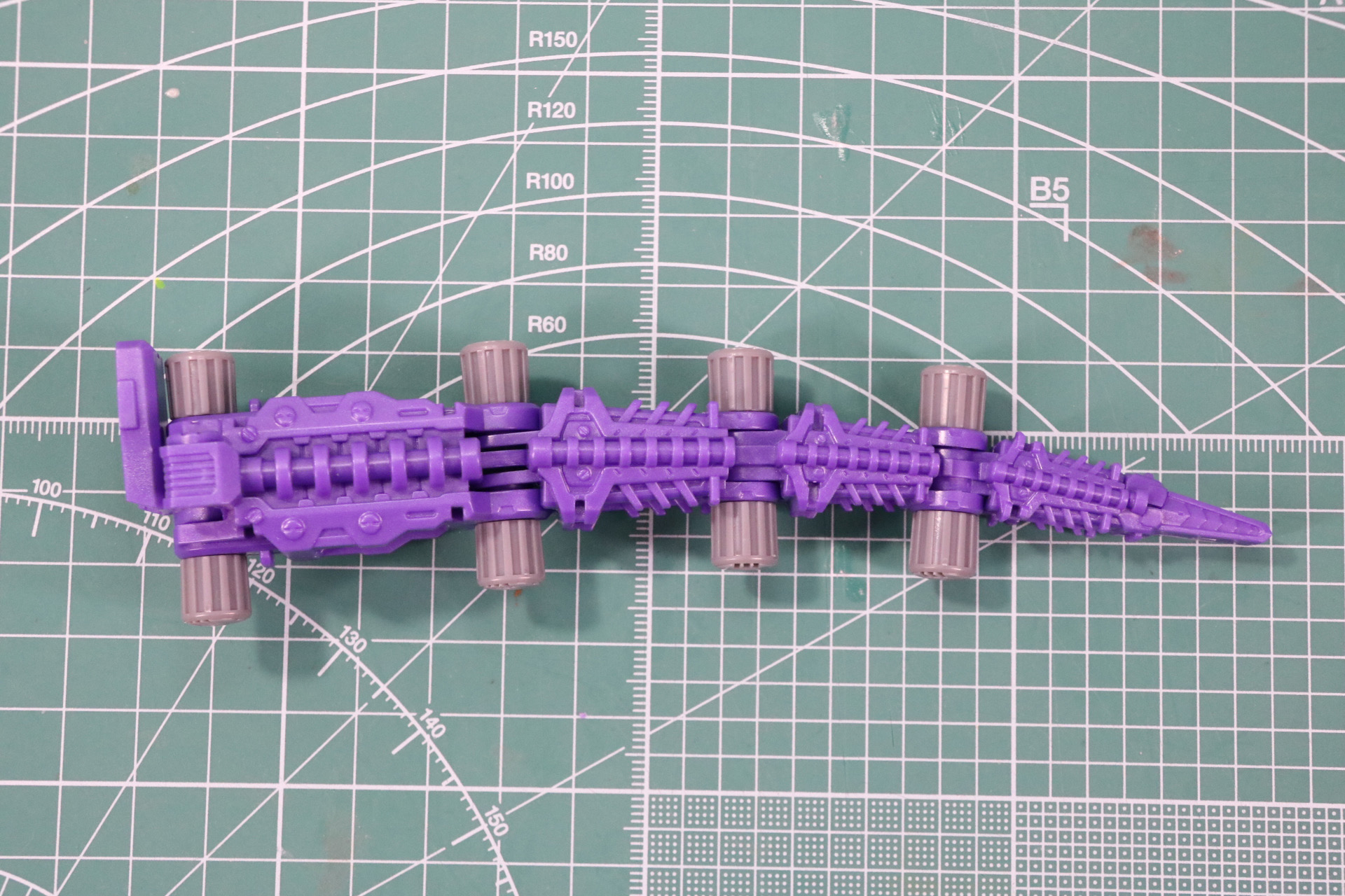 尻尾の組み立て