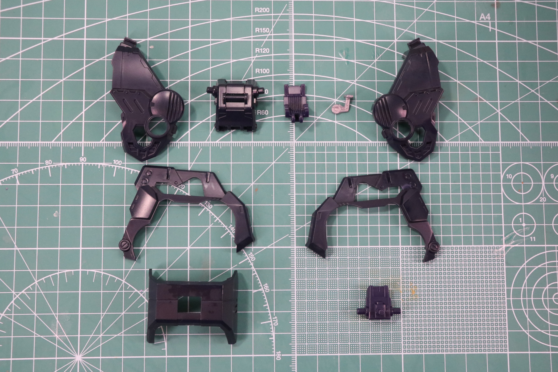 胴体部のアーマー装着