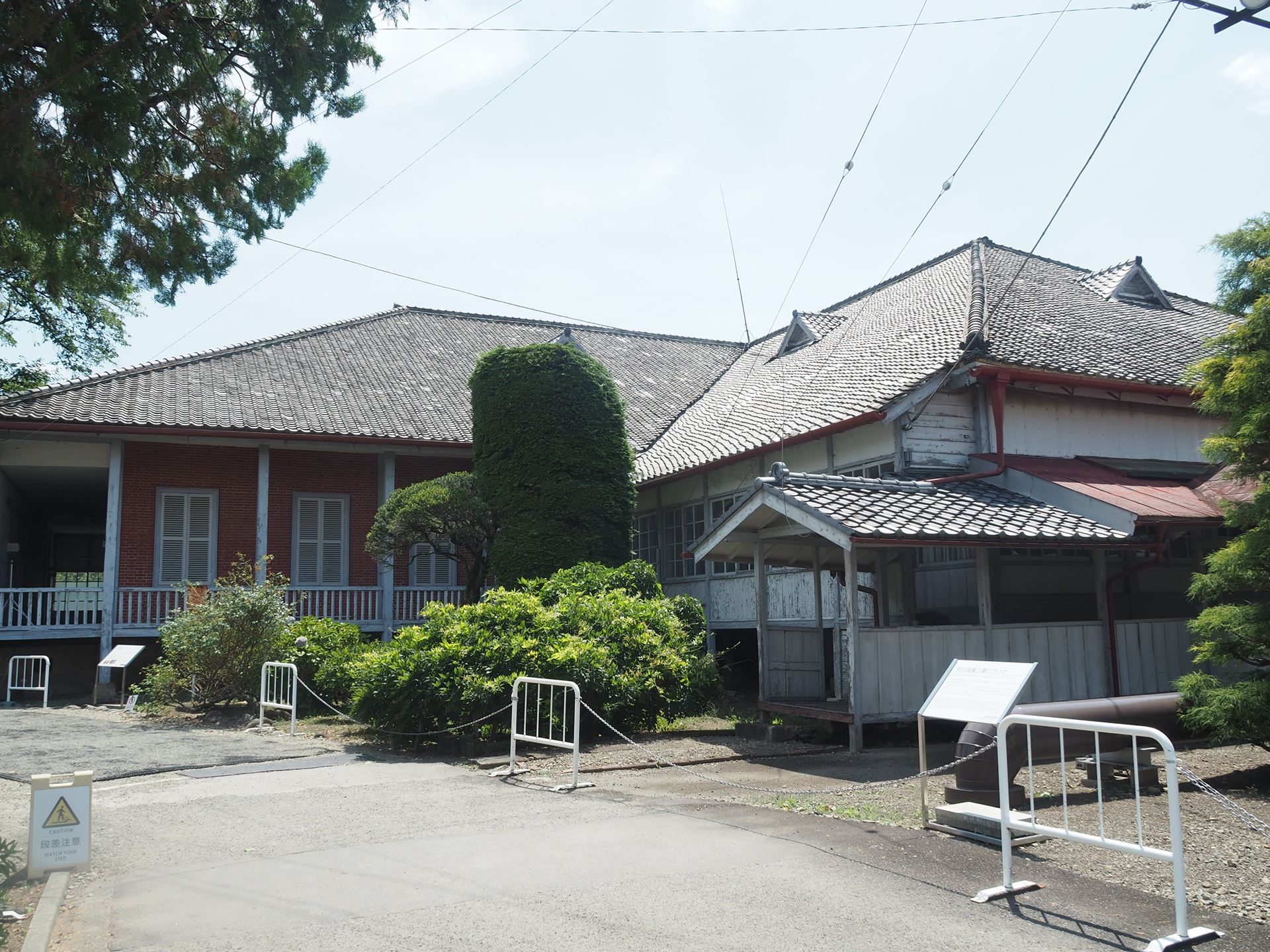 富岡製糸場の設立指導者として雇われたポール・ブリュナのために建てられた首長館。ブリュナはここで家族とともに約3年近く暮らした