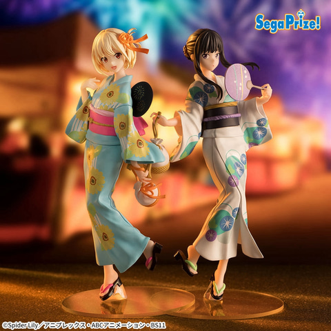 リコリコ」千束＆たきな、爽やか浴衣でプライズフィギュア化