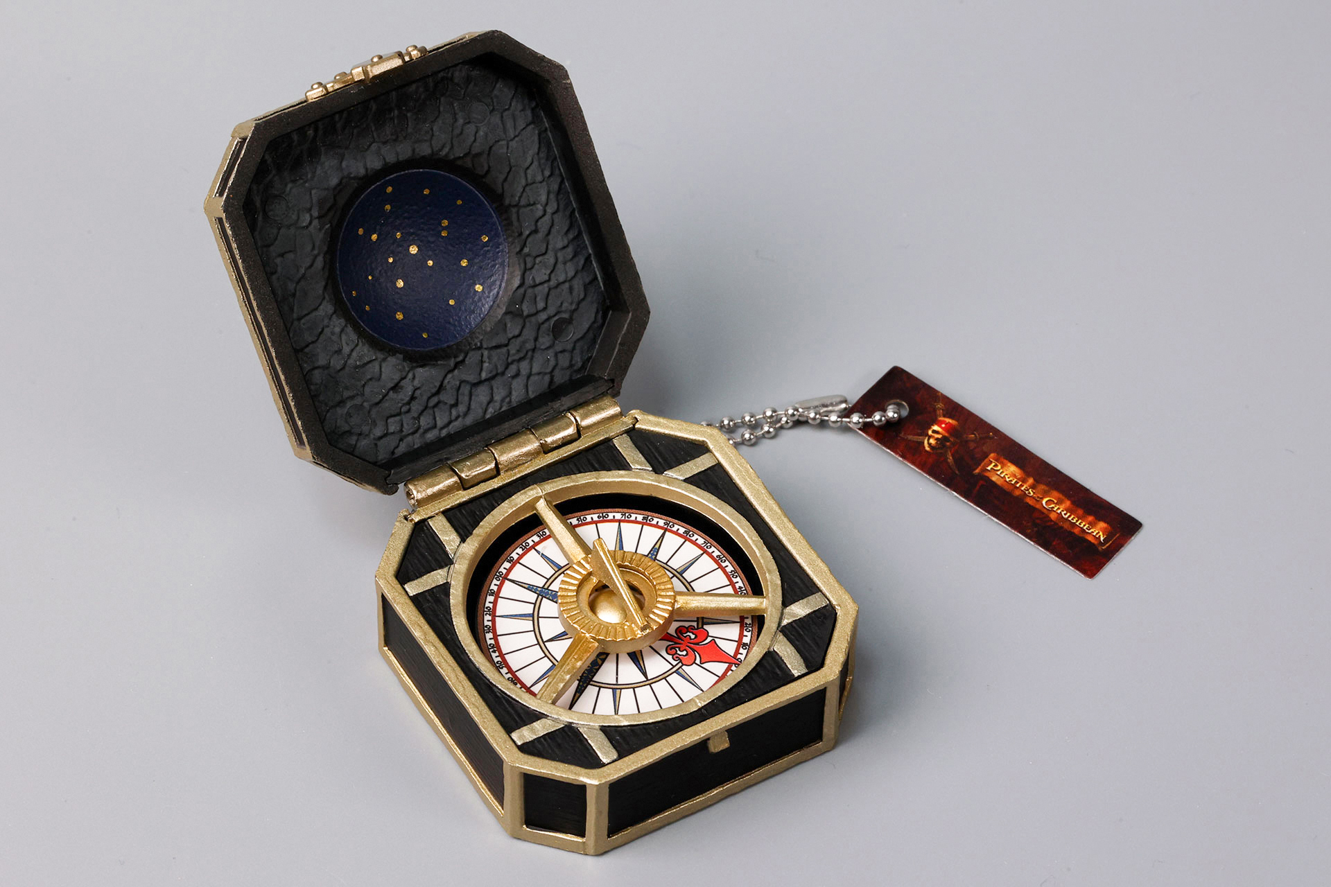 上蓋を開けるとコンパスが現れる