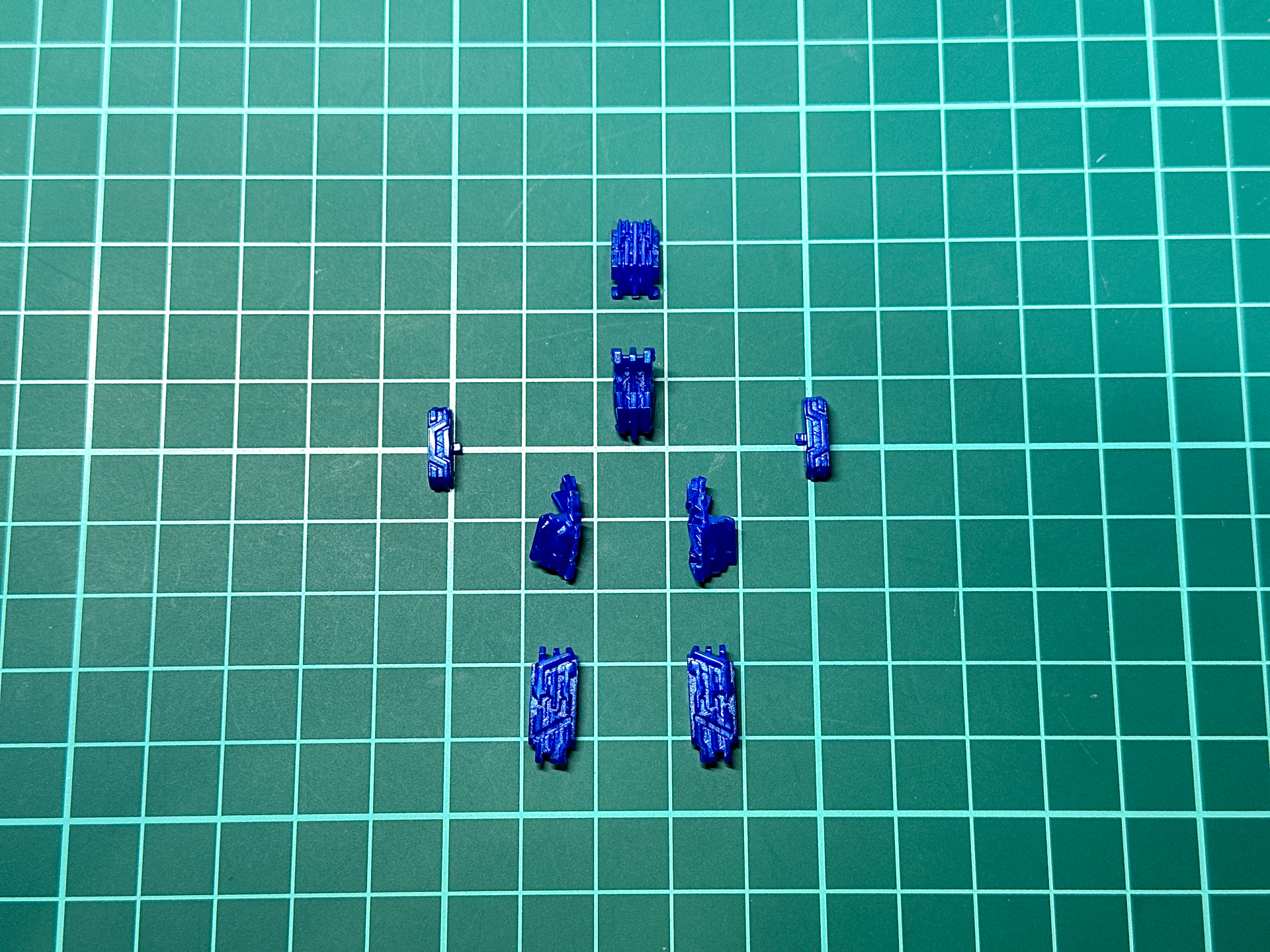 パーメットスコア・シックス再現時のシェルユニットパーツはメタリックブルーです。