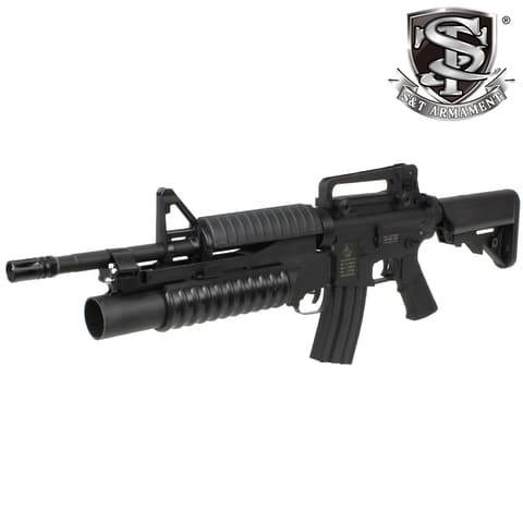 M4グレネードランチャー電動ガン S＆T、電動ガン「M4A1 スポーツライン電動ガン with M203