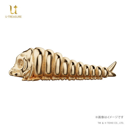 アートストーム　モスラ幼虫　リアルフィギュア 守護神「モスラ」が黄金のミニチュアとして甦る！「モスラ（幼虫