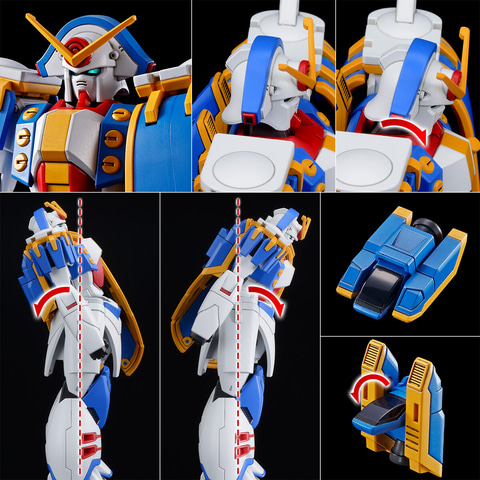 Gガンダム」のガンプラ「HG 1/144 ガンダムローズ」と「HG 1/144