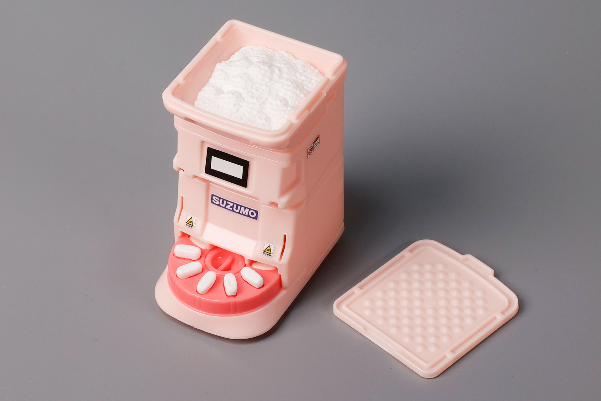 蓋を開けたところ。白い酢飯が見える