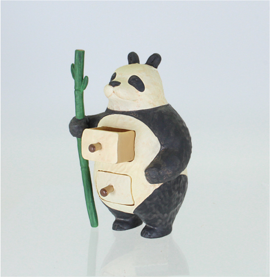 「パンダアクセサリーボックス」