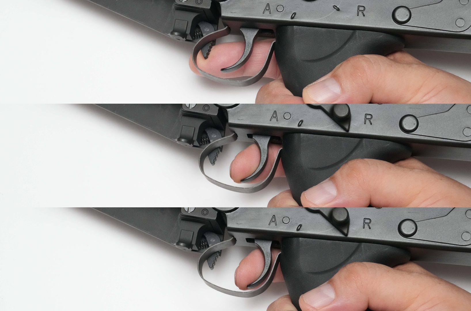 中央がトリガーの切れる位置