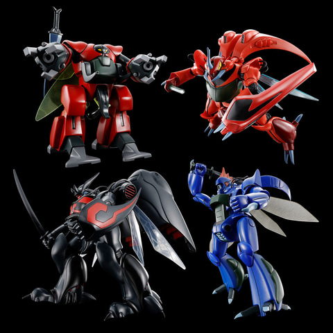 聖戦士ダンバイン」より「HG 1/72 ダンバイン」3種と「ドラムロ