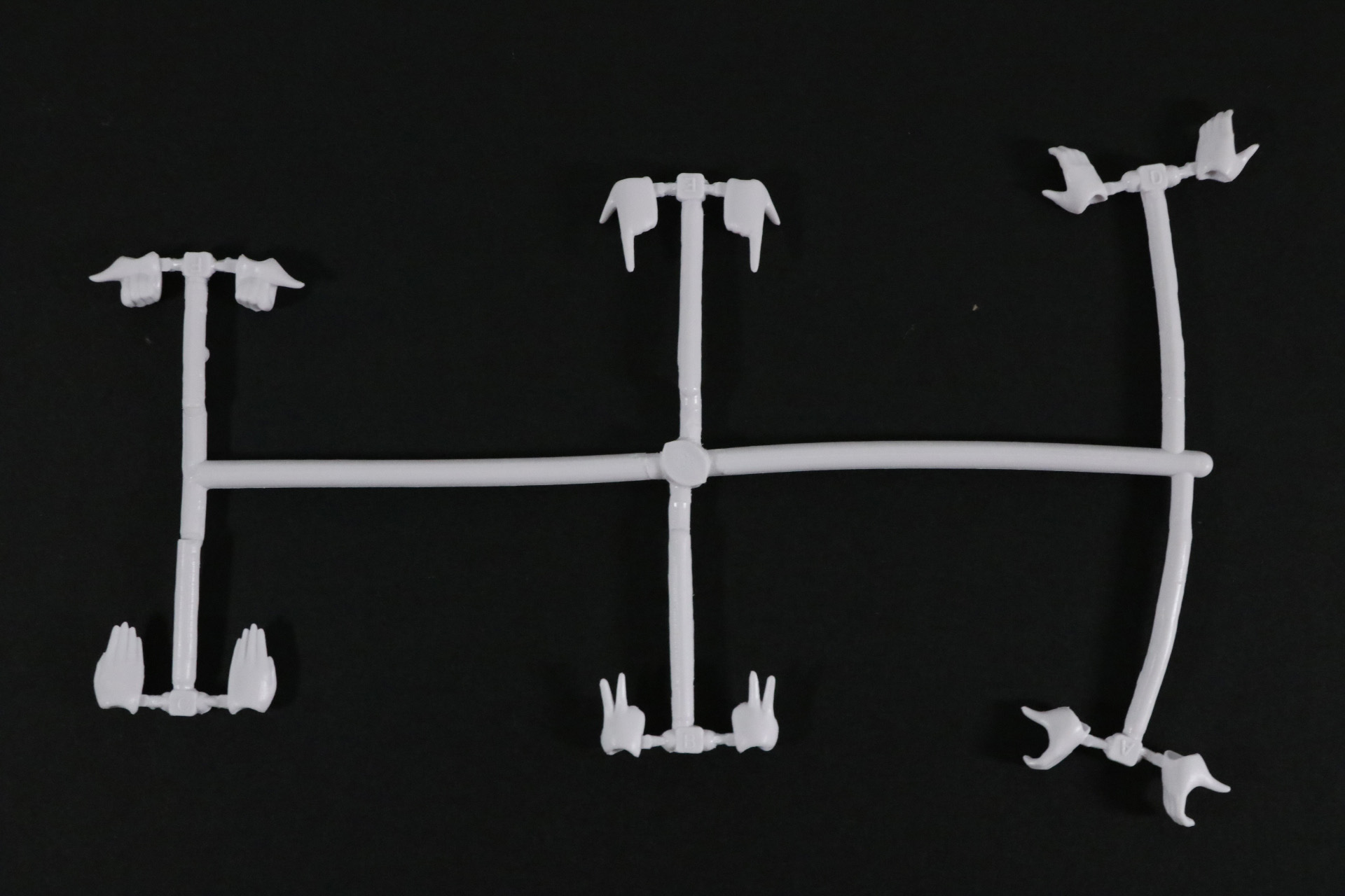 ハンドパーツ（ホワイト）、水転写デカール