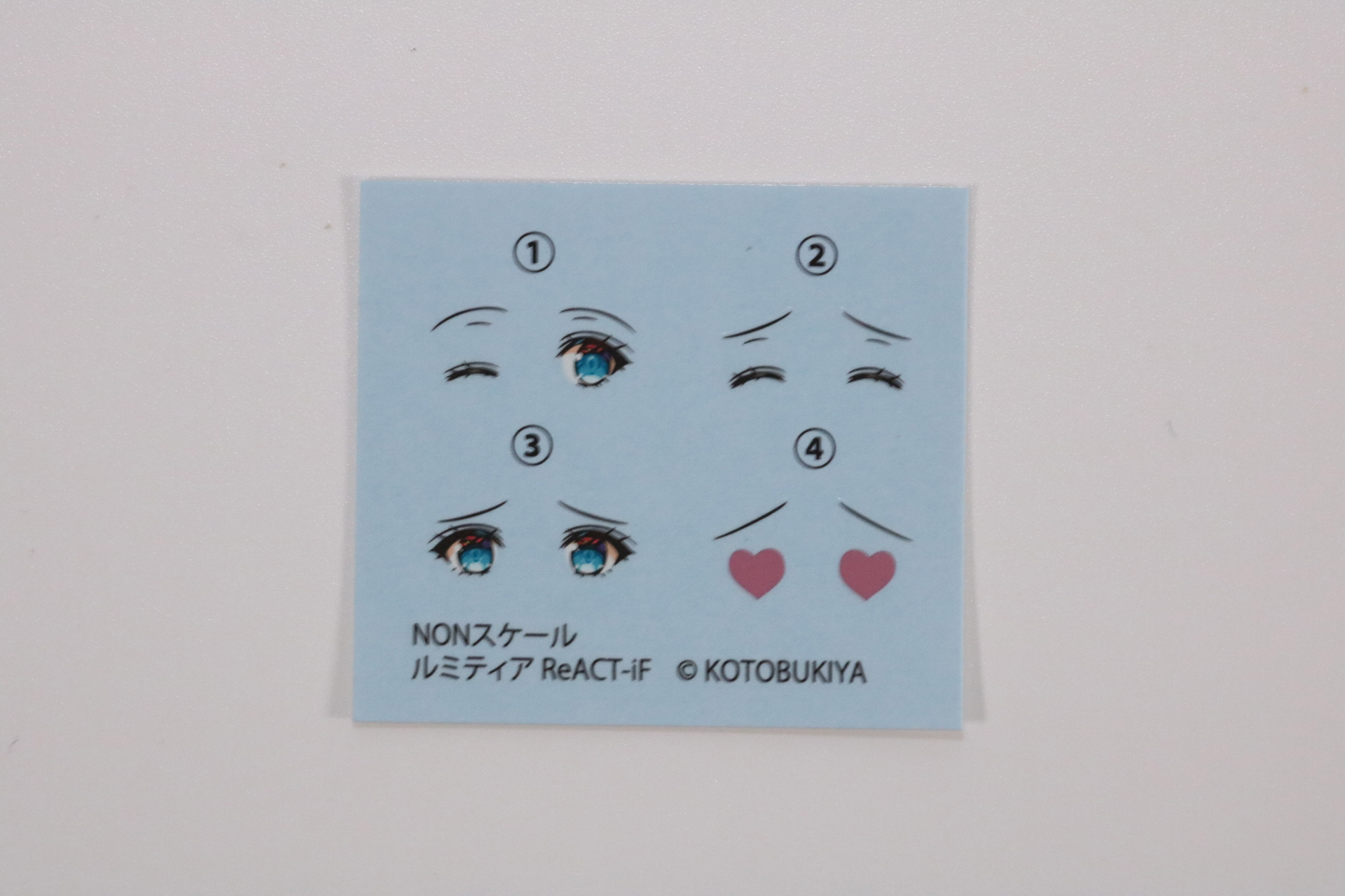 ハンドパーツ（ホワイト）、水転写デカール