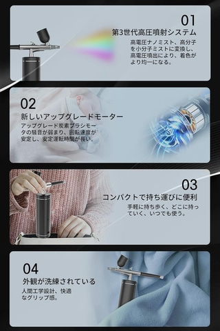 ❤繊細なプラモデル塗装も美しいネイルアートもこの1台で♪❤エアーブラシセット 楽天市場】【〜9/11限定 全品10％OFFクーポン】エアーブラシ