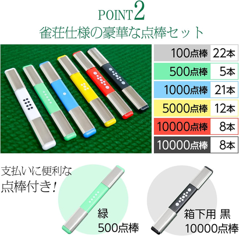 麻雀卓 緑色 点棒付き 楽天市場】【20日はP最大10倍&1,000円OFFcp！】全自動麻雀卓
