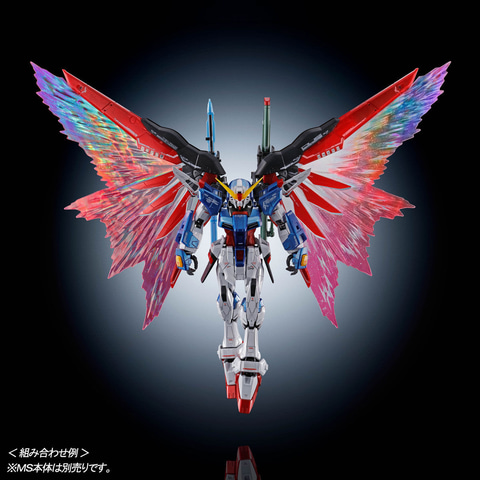 RGストライクフリーダム+RGディスティニー+光の翼2種類 RGストライクフリーダムガンダムデスティニーガンダム光の翼セット