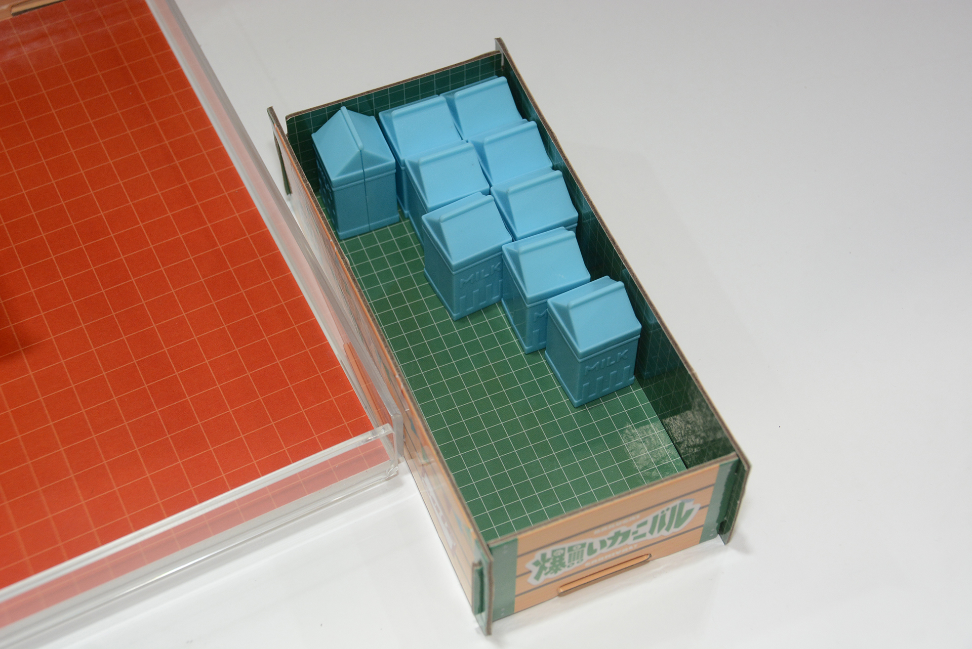 牛乳は上に物を積み上げるときにコツがいる