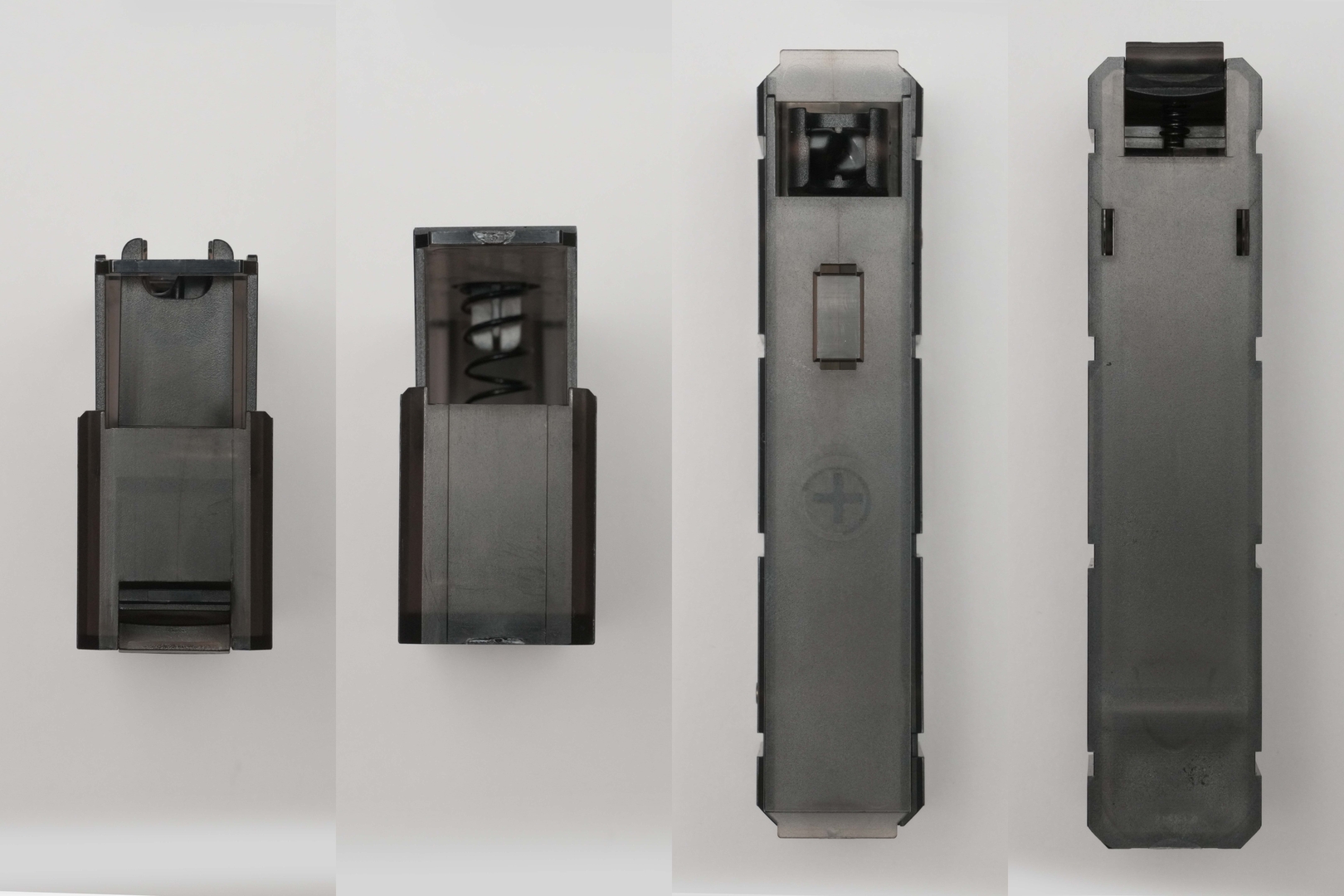 マガジン前面、背面、上面、下面