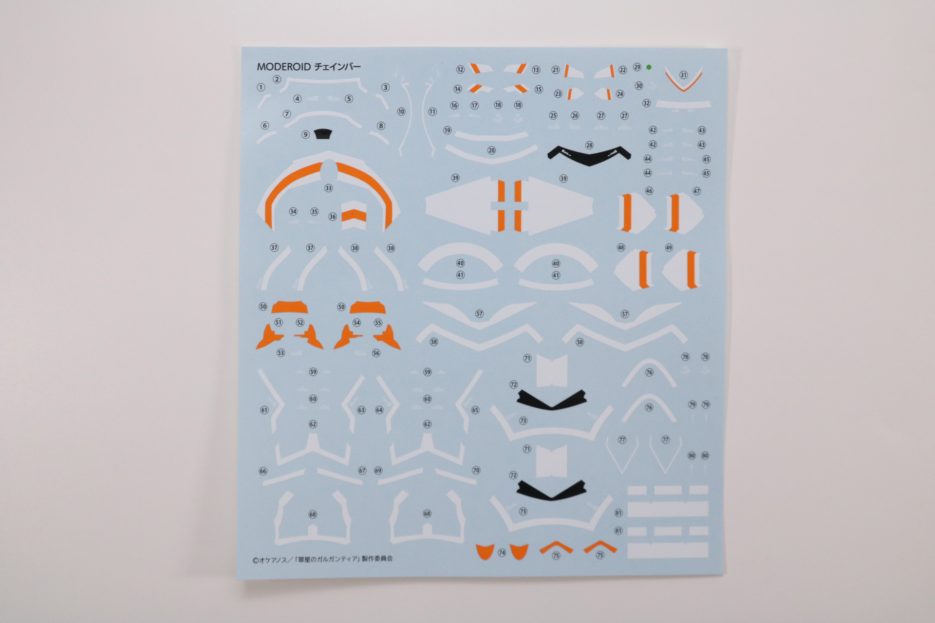 水転写デカール、取扱説明書2種