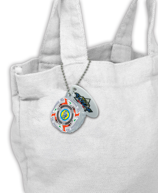 ボールチェーン仕様でバッグにもつけることができる