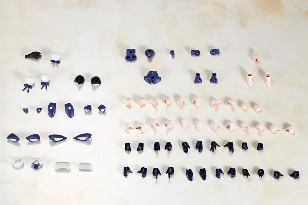 コトブキヤショップ限定特典「特別カラー髪パーツ＆タンポ無し顔パーツ」