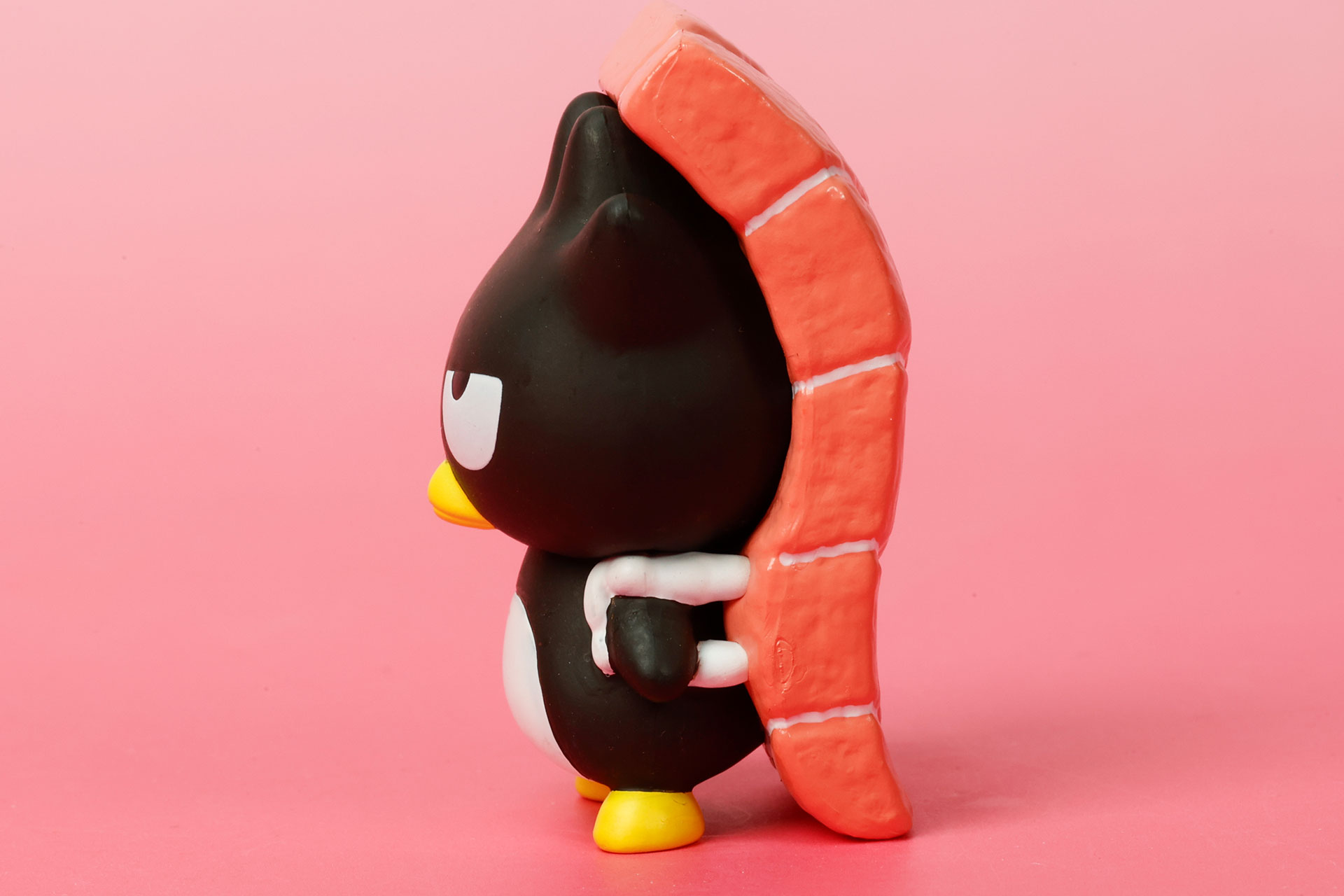 ネタが体に密着している