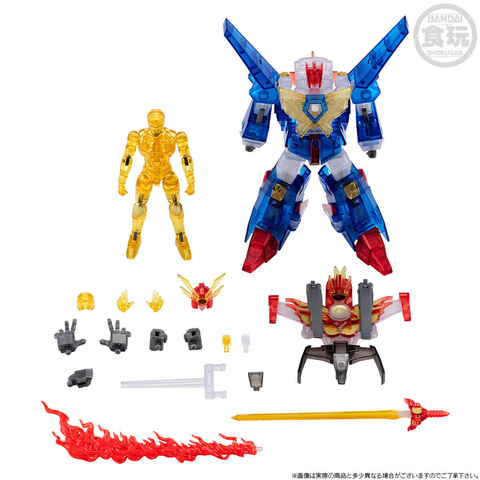 珍品【希少】太陽の勇者ファイバード　食玩　キーホルダー　チープトイ 太陽の勇者ファイバード」より「武装合体ファイバード」のクリア