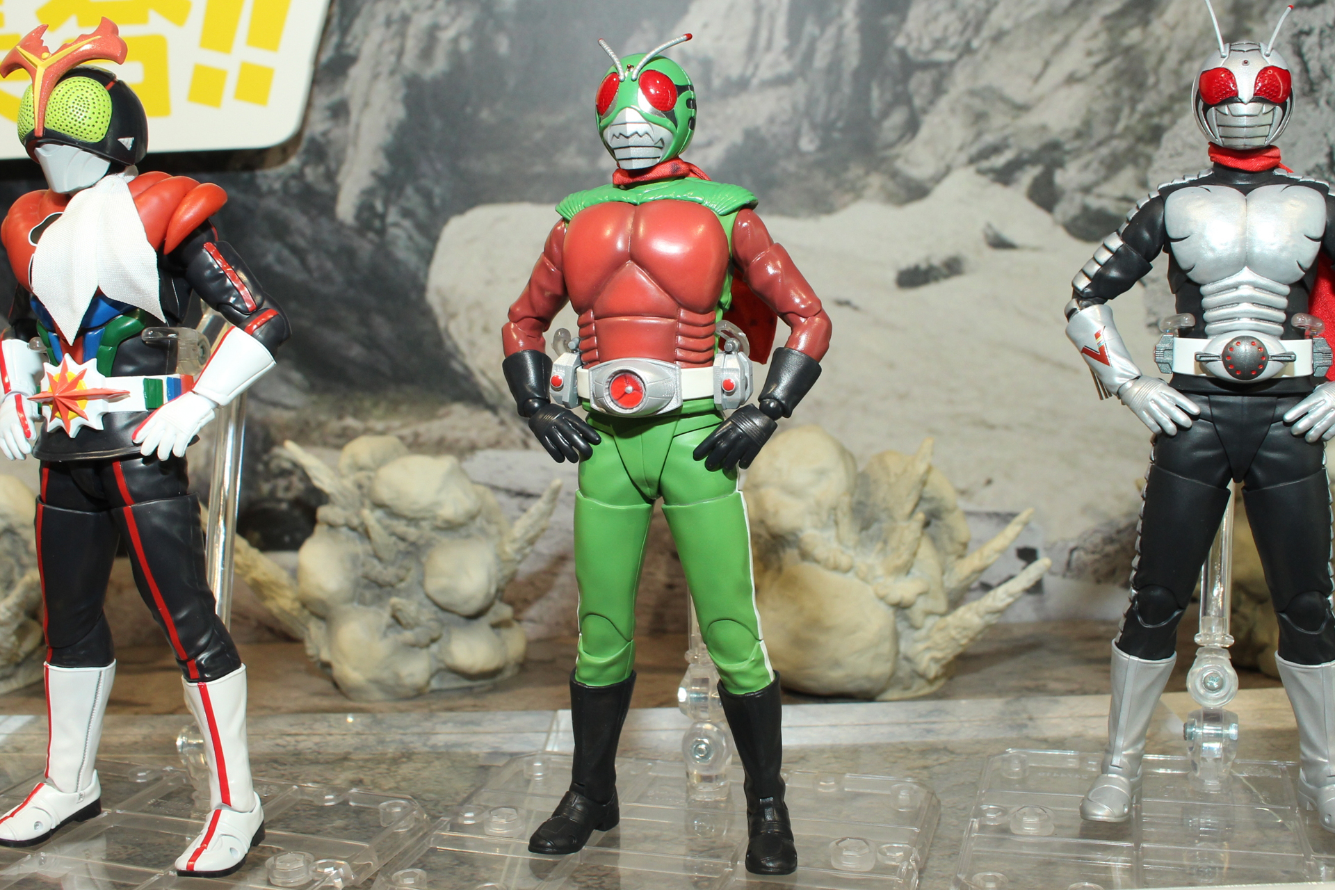 「S.H.Figuarts（真骨彫製法） 仮面ライダー（スカイライダー）」。参考出品。発売日、価格は未定