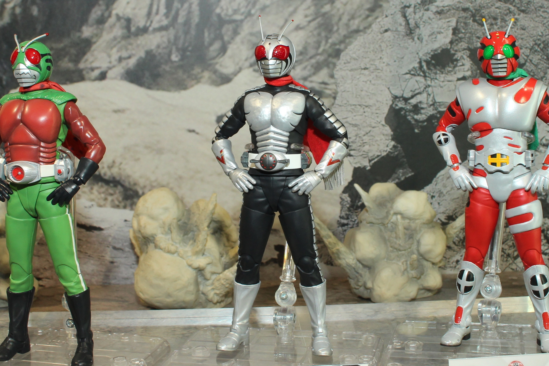 「S.H.Figuarts（真骨彫製法） 仮面ライダースーパー1」。参考出品。発売日、価格は未定