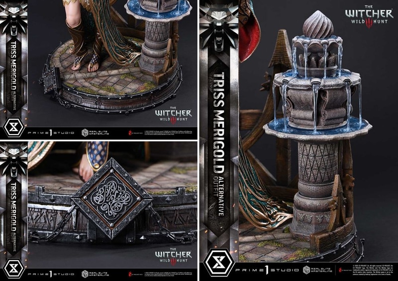 風化の跡を残す石畳、正面を飾るメダリオンも緻密に再現